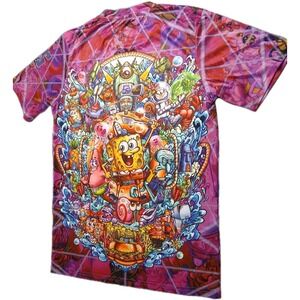 Spongebob and Crew T-Shirt 90% Polyester-10% Don't Shrink or Fade‎ Medium #464C